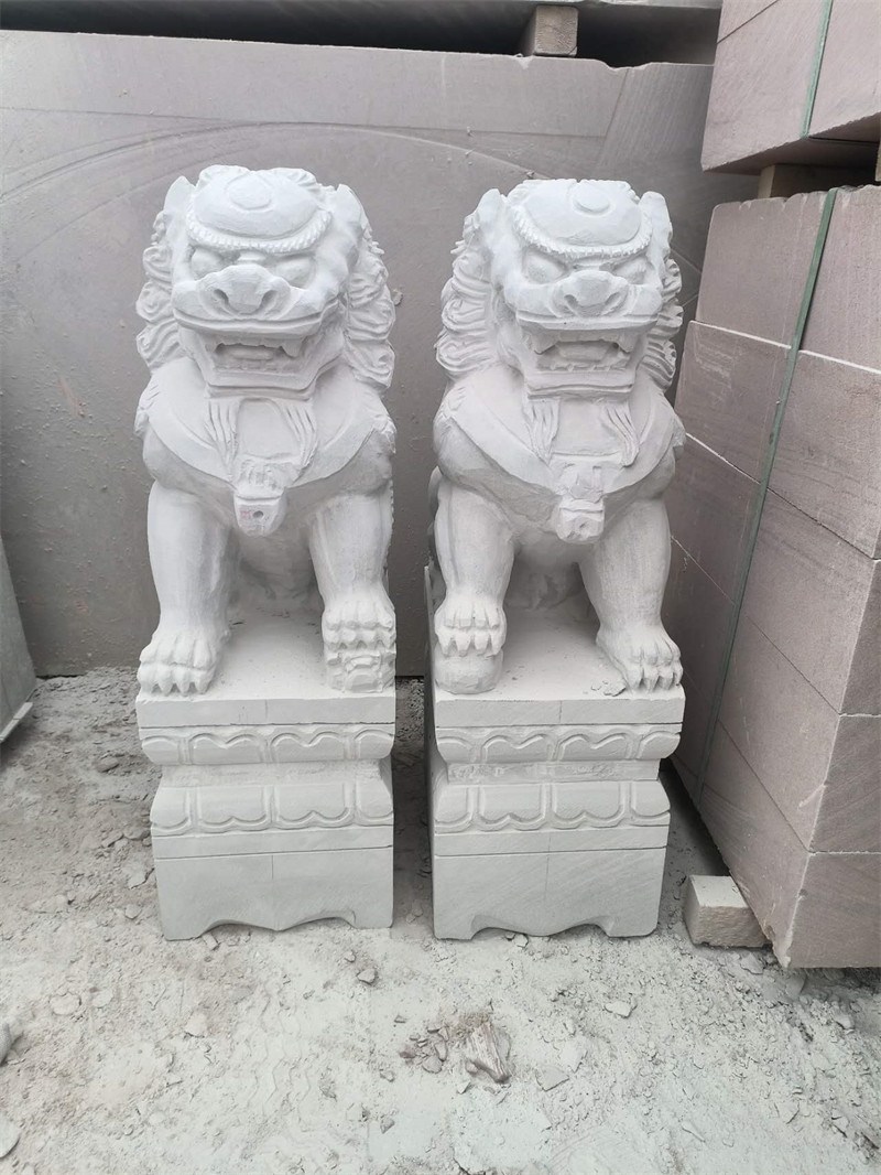 四川石獅子雕刻案例